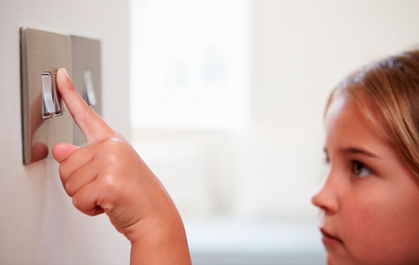 Turning off the light when not in use