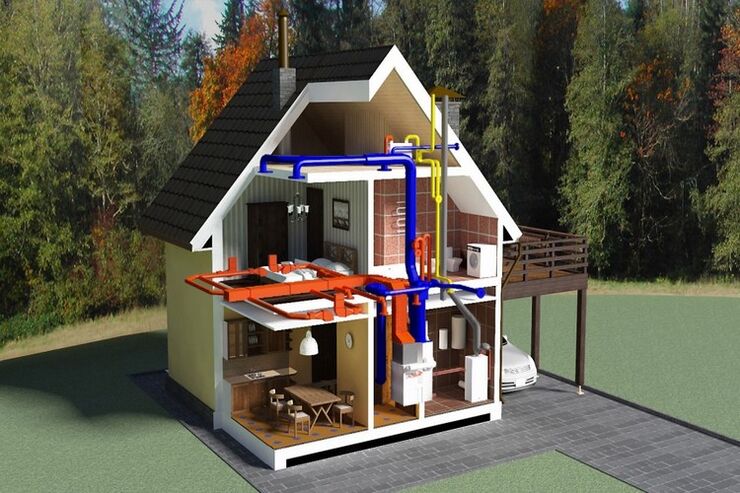 building a house with energy saving technology