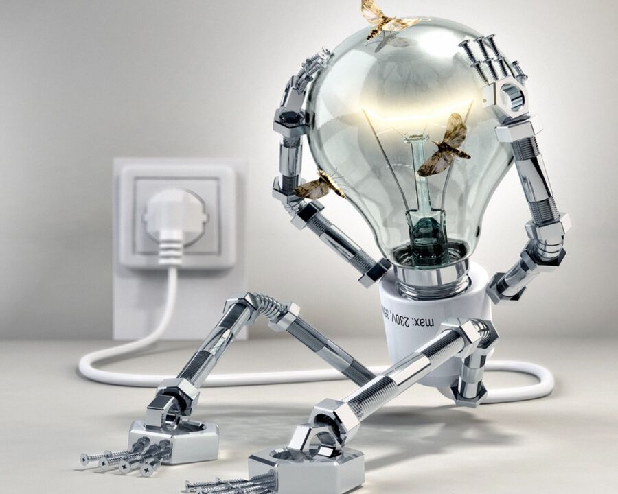 robotic lamp and energy saving